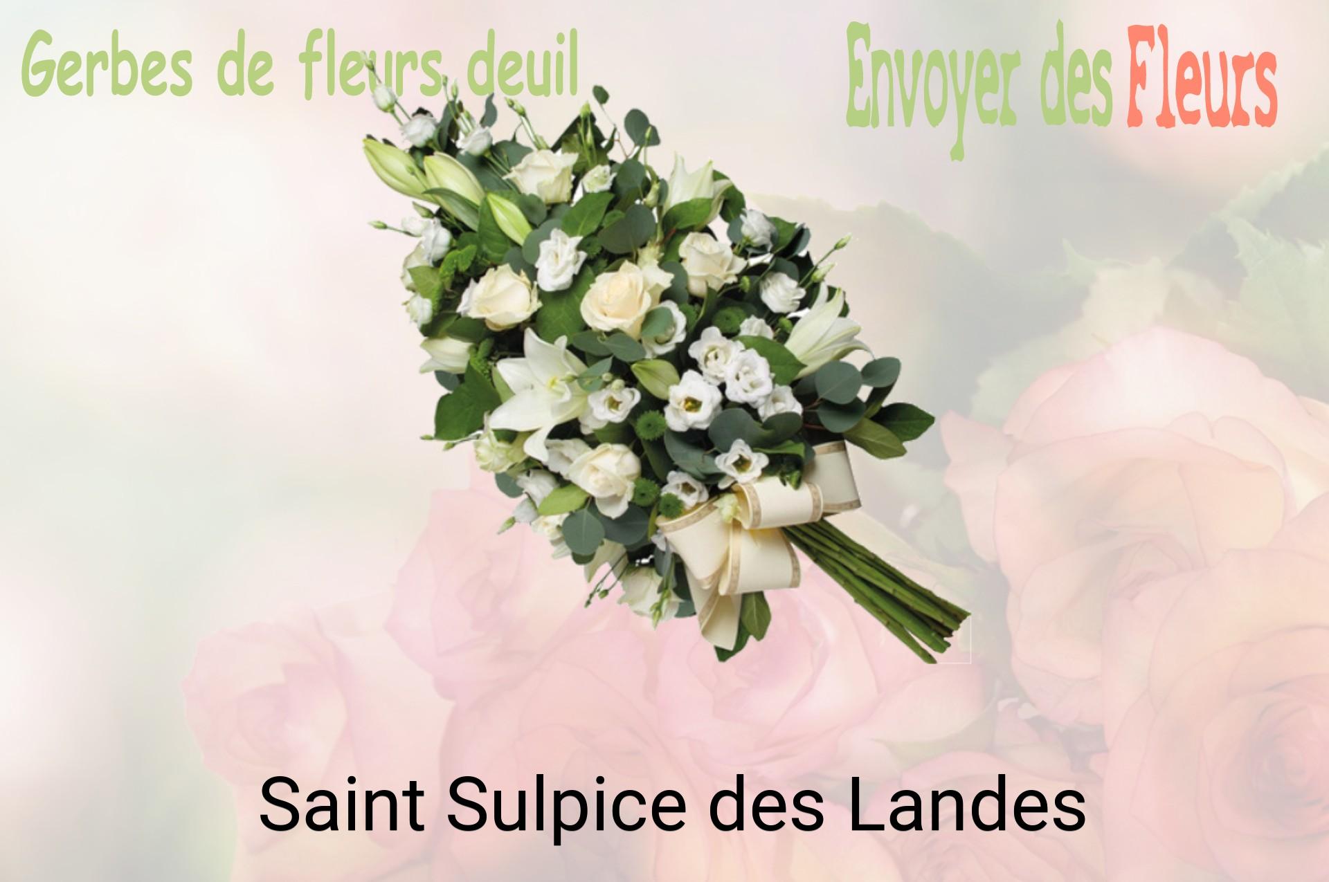 Gerbe de fleurs de deuil livrée à Saint-Sulpice-des-Landes